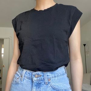 zara cap short sleeve top shirt blogger basic